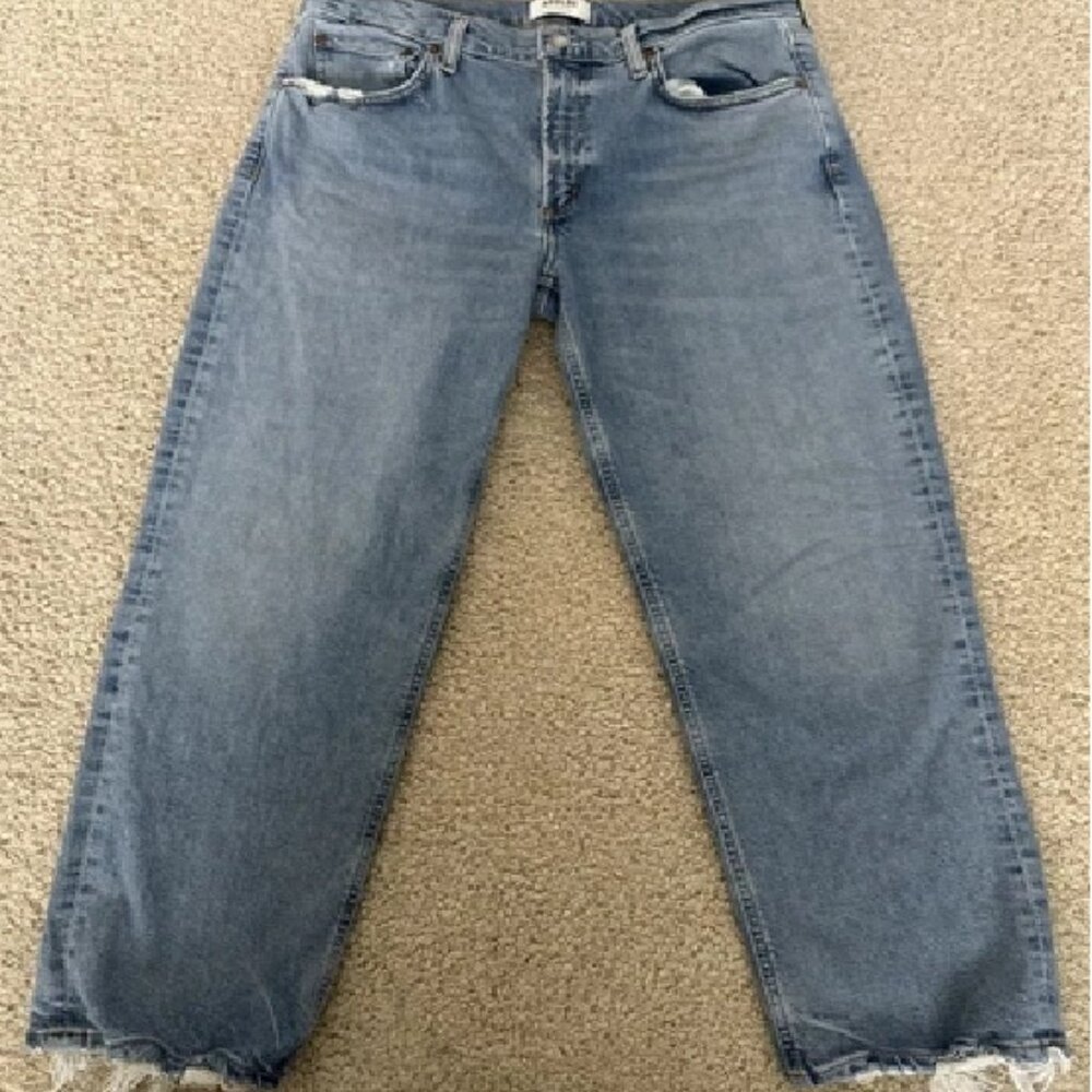AGOLDE Kye Mid-Rise Straight Crop Jean Women's Sz 29 31x26 Organic Cotton Blend